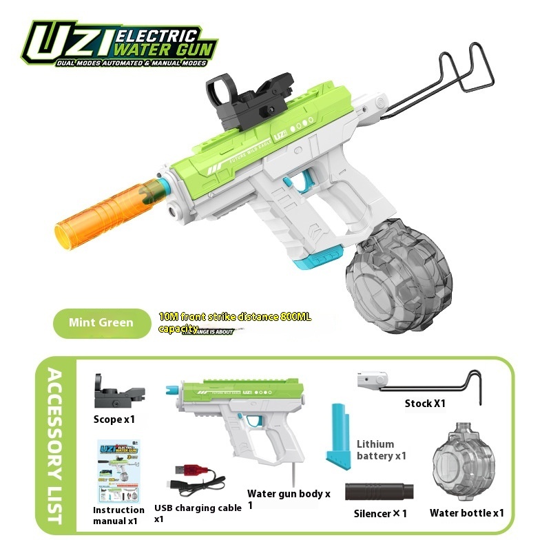 Buy UZI Electric Continuous Hair Water Absorption Linkage Large Capacity Water Gun 2 Buy UZI Electric Continuous Hair Water Absorption Linkage Large Capacity Water Gun - Image 2
