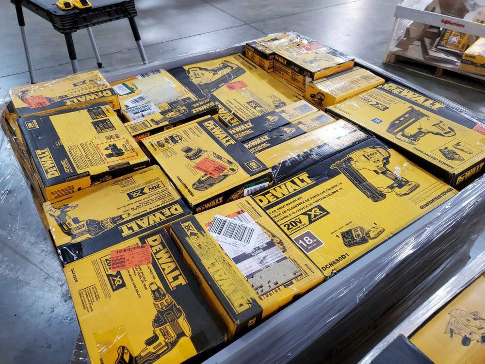 Buy DeWalt Tool Pallets (80?150 Wholesale Lots From $650) 3 DeWalt Tool Pallets